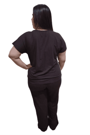Conjunto Feminino Premium em Viscolycra Liz marrom GG COSTAS