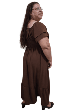 Vestido Bianca MARROM Costas 002