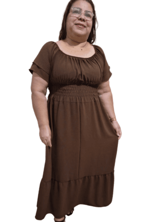 Vestido Bianca MARROM Frente 001