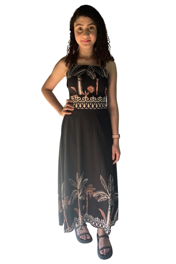 Vestido Mirela Longo Tropical