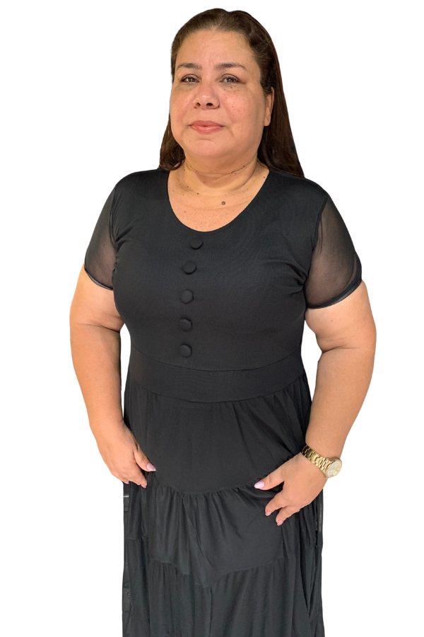 Vestido Serena Longo Tule