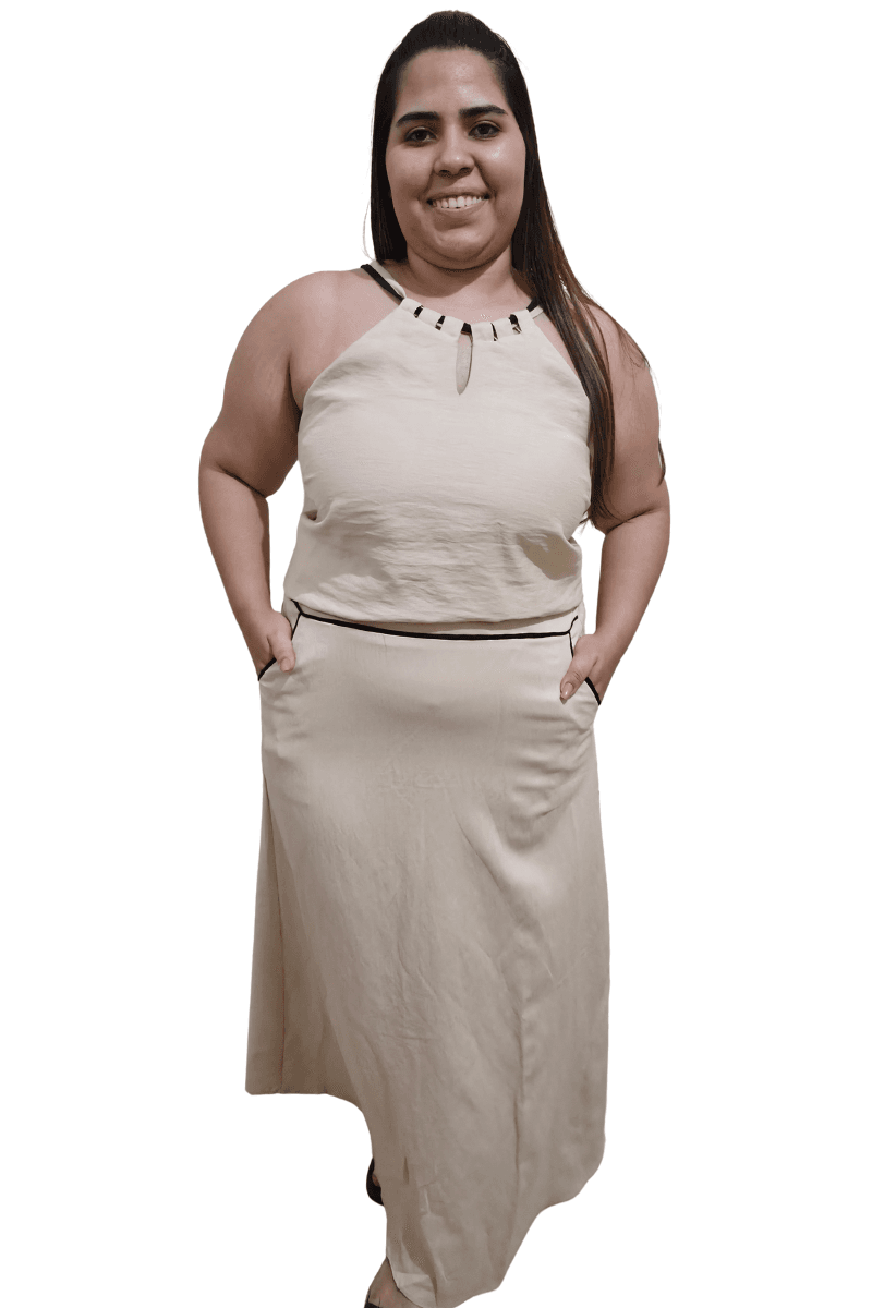 Conjunto Diana Verde ou Bege em Marrant