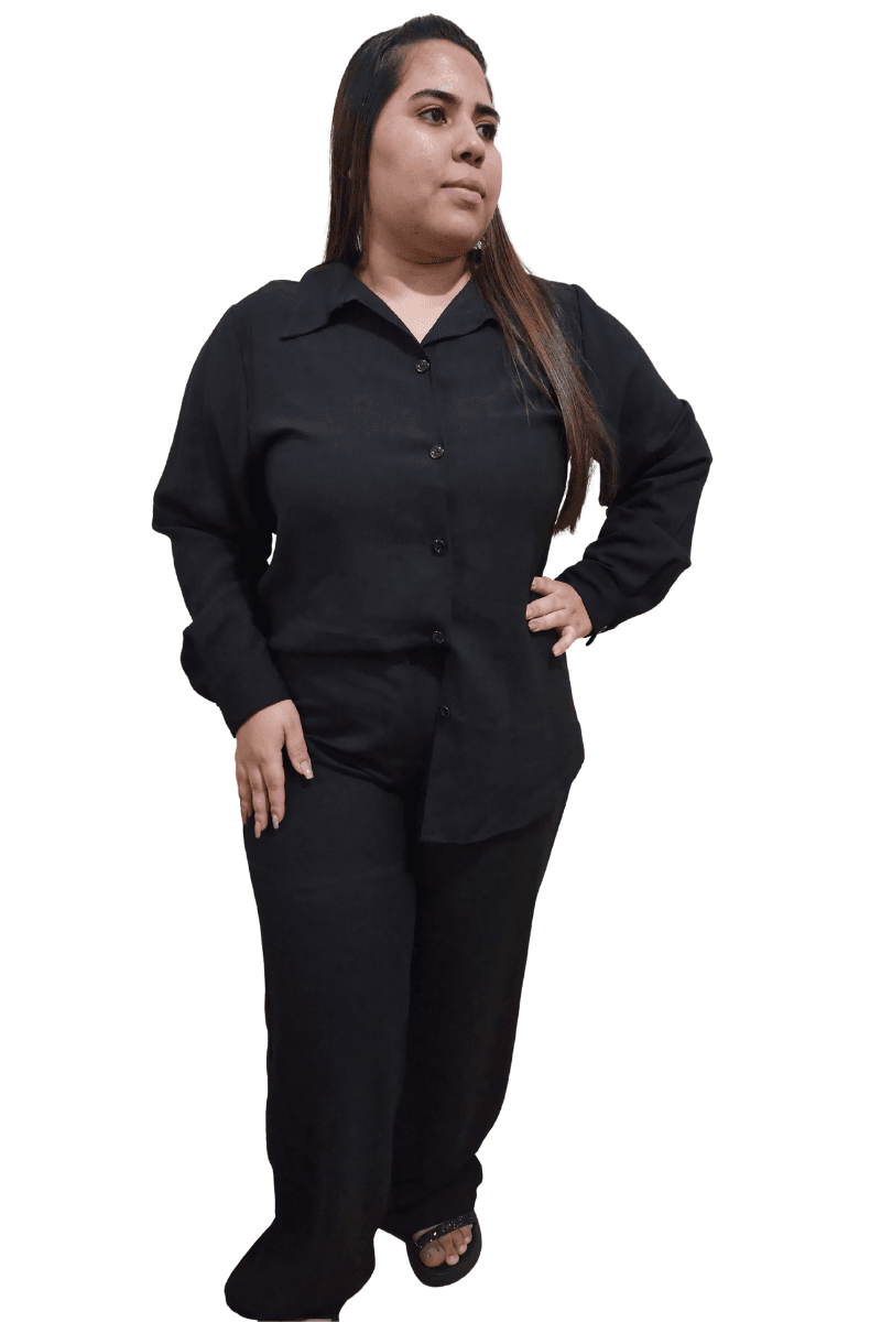 Conjunto Laila em Linho Preto